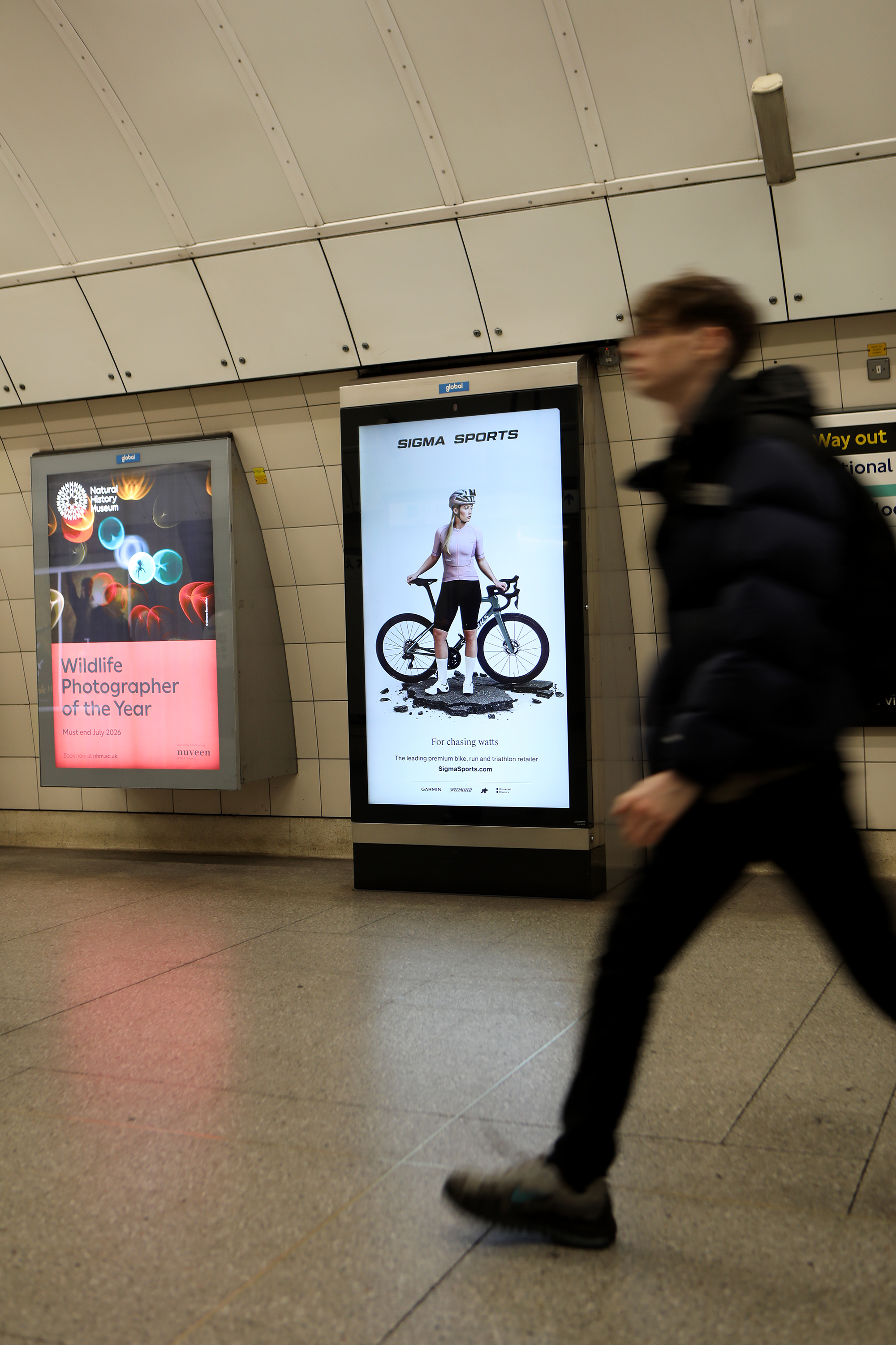 Sigma Sports OOH placement - London Underground